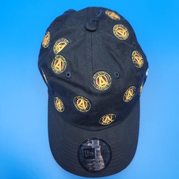 Atlanta United New Era Adjustable Men's Hat One Size Black Gold Red Soccer New - Picture 7 of 10